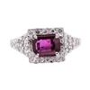 Image 2 : 2.02 ctw Ruby And Diamond Ring - 14KT White Gold