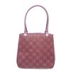 Image 1 : Salvatore Ferragamo Purple Embossed Leather Shoulder Handbag