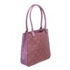 Image 2 : Salvatore Ferragamo Purple Embossed Leather Shoulder Handbag