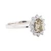 Image 1 : 1.35 ctw Diamond Ring - 14KT White Gold