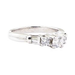 0.62 ctw Diamond Ring - 14KT White Gold