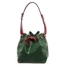 Louis Vuitton Green Epi Leather Noe PM Drawstring Shoulder Bag