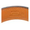 Image 4 : Hermes Brown Leather Crocodile Embossed Bracelet