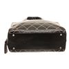 Image 4 : Chanel Black Leather Surpique Bowler Bag