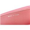 Image 6 : Chanel Peach Quilted Patent Leather Wallet on Chain Bag