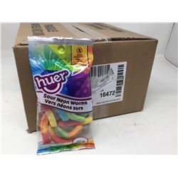 Case of Huer Sour Neon Gummy Worms
