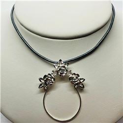Silver W/ Fashion Chord Pendant, Suggested Retail Value $60