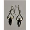 Image 1 : Silver Black Onyx Earrings (~weight 4.51g), Suggested Retail Value $100