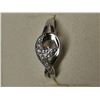 Image 1 : Silver Cubic Zirconia Ring And Pendant Set (~Size 4.75)(Ring is resizable for $40) (~weight 3.5g), S