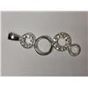 Image 2 : Silver Cubic Zirconia Ring And Pendant Set (~Size 4.75)(Ring is resizable for $40) (~weight 3.5g), S