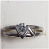 Image 3 : Silver Cubic Zirconia Ring (~Size 6.75)(Ring is resizable for $40)