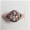 Image 2 : Silver Morganite Ring (~Size 7)(Ring is resizable for $40) (~weight 3.81g), Suggested Retail Value $