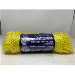 Polypropylene 2 Strand Twisted Rope- 100ft