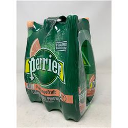 Perrier Pink Grapefruit Carbonated Natural Spring Water (6 x 1L)