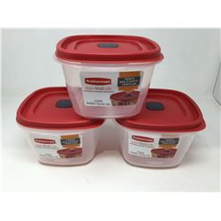 Lot of Rubbermaid Containers with Vents (3ct)