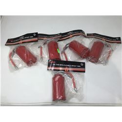 Oil Cans with Flexible Spouts (5ct)