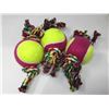 Image 1 : Lot of Rope Tennis Ball Dog Toy (3 ct)