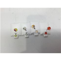 Lot of 4 Surgical Steel Barbells