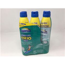 Coppertone Trio SPF 60 Kids Spray Lotion (3 x 222ml)