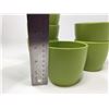 Image 2 : Ceramic Plant Pots-Green (6ct)