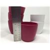 Image 2 : Ceramic Plant Pots-Pink and White (6ct)