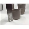 Image 2 : Lot of Beige Ceramic Plant Pots (6ct)