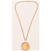 Image 2 : 2003 US 1 Oz. Gold Coin Necklace w/Diamonds