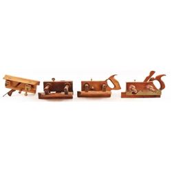 Collection of (4) Wood Plow Planes