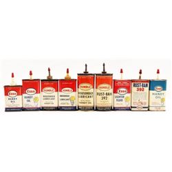 Collection of (9) Humble Oil Tins