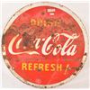 Image 2 : Coca Cola Double Sided Round Tin Sign
