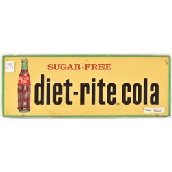 Sugar Free Diet-Rite Cola Tin Sign