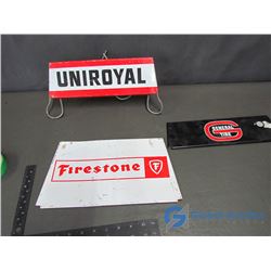 Uniroyal, Firestone and General Tire Metal Signs