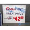 Image 3 : (2) Coors Beer Sign