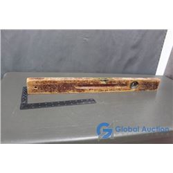 Vintage Stanley Wooden Level