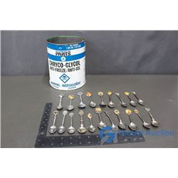 Chryco Anti Freeze Tin Can of Collector Spoons