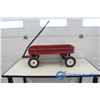 Image 1 : Metal Red Wagon w/ Hard Rubber Wheels