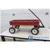 Image 4 : Metal Red Wagon w/ Hard Rubber Wheels