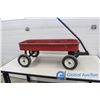 Image 4 : Metal Red Wagon w/ Hard Rubber Wheels