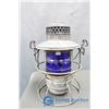 Image 1 : Canadian Pacific Railway Lantern with Blue Glass