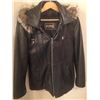 Ladies' Leather Hooded Jacket