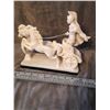 Roman Alabaster Horse & Chariot Sculpture