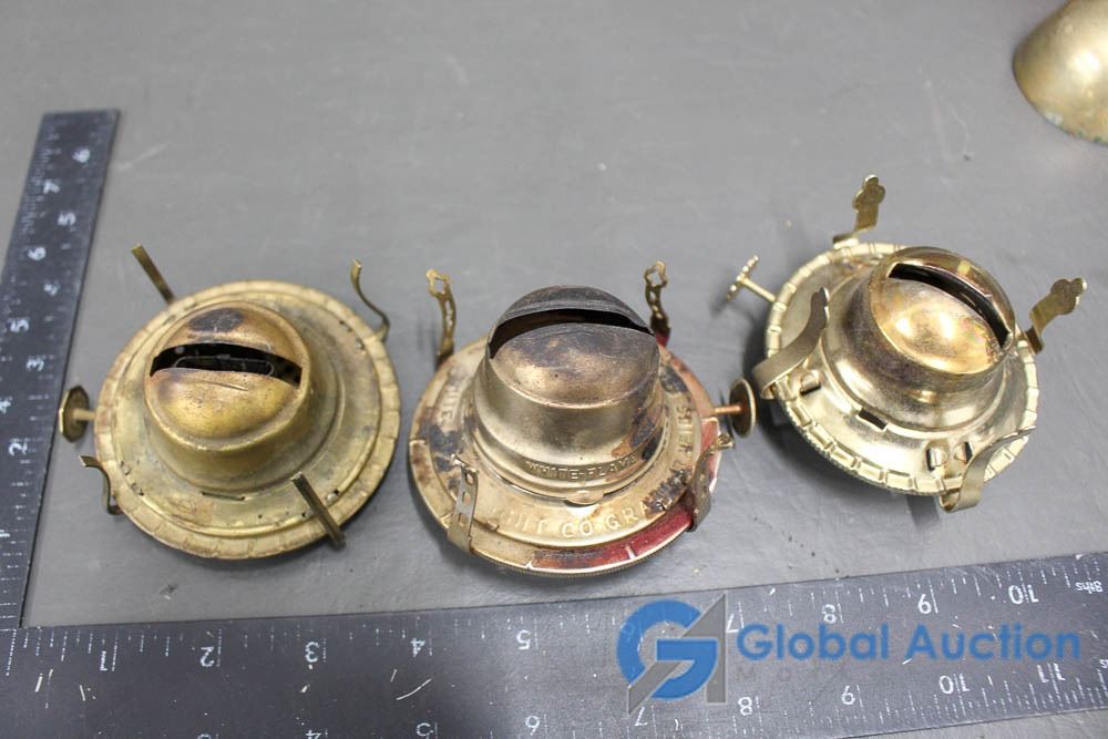 Vintage Oil Lamp Parts, and Antique Air Pumps