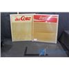 Image 1 : (2) Plastic Coca-Cola Boards