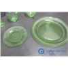Image 2 : Green Depression Glassware