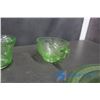 Image 5 : Green Depression Glassware
