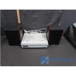 Pair of Centrios Speakers & Sony Under Counter Kitchen CD Player