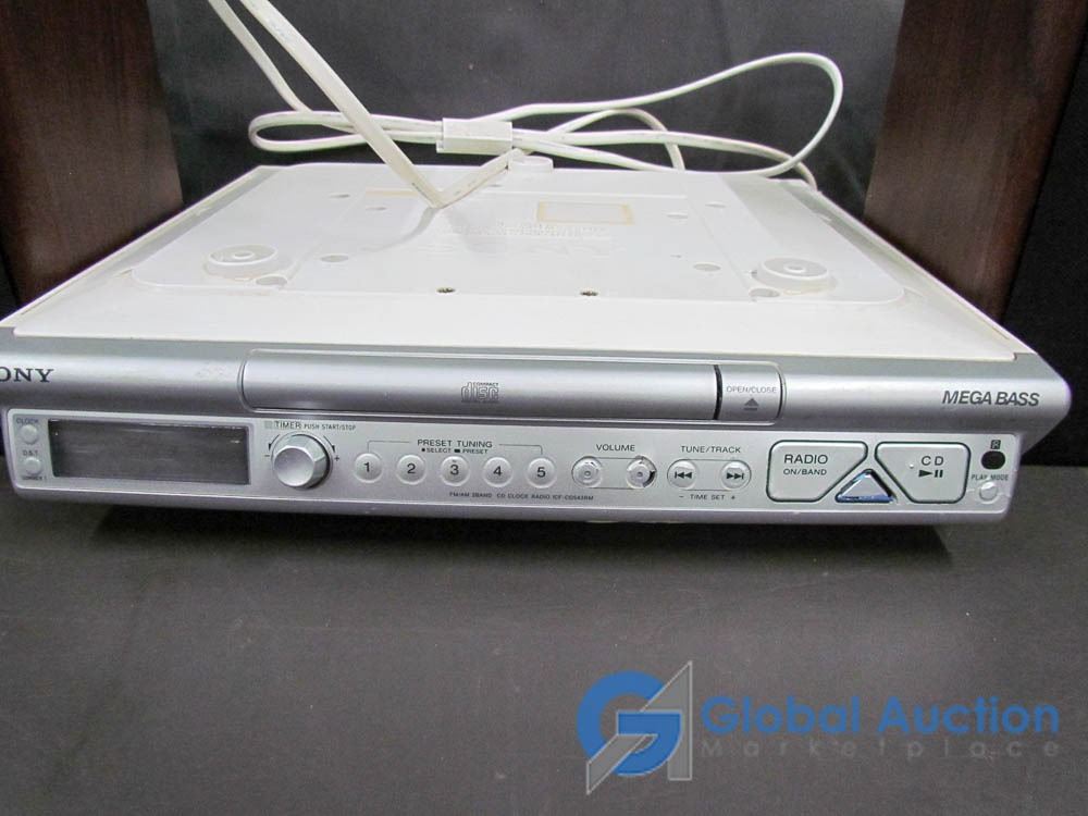 Pair of Centrios Speakers & Sony Under Counter Kitchen CD Player