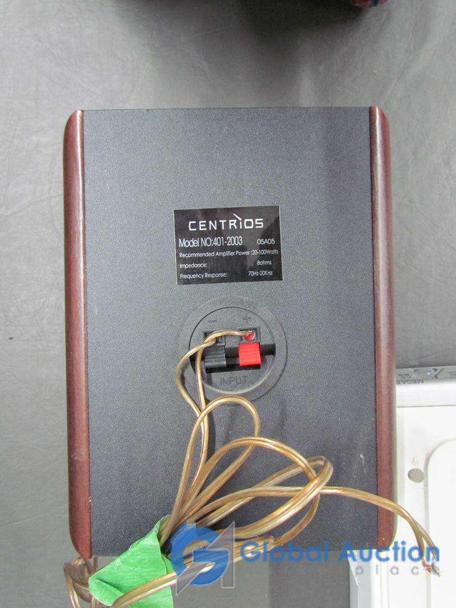 Pair of Centrios Speakers & Sony Under Counter Kitchen CD Player