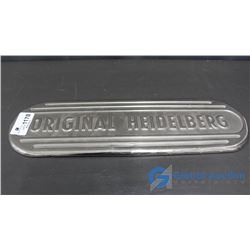 20" Original Heidelberg Chrome Sign