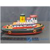 Image 1 : Neptune Battery Operated Japanese Friction Toy - Tug Boat - 15" Missing Battery Cover